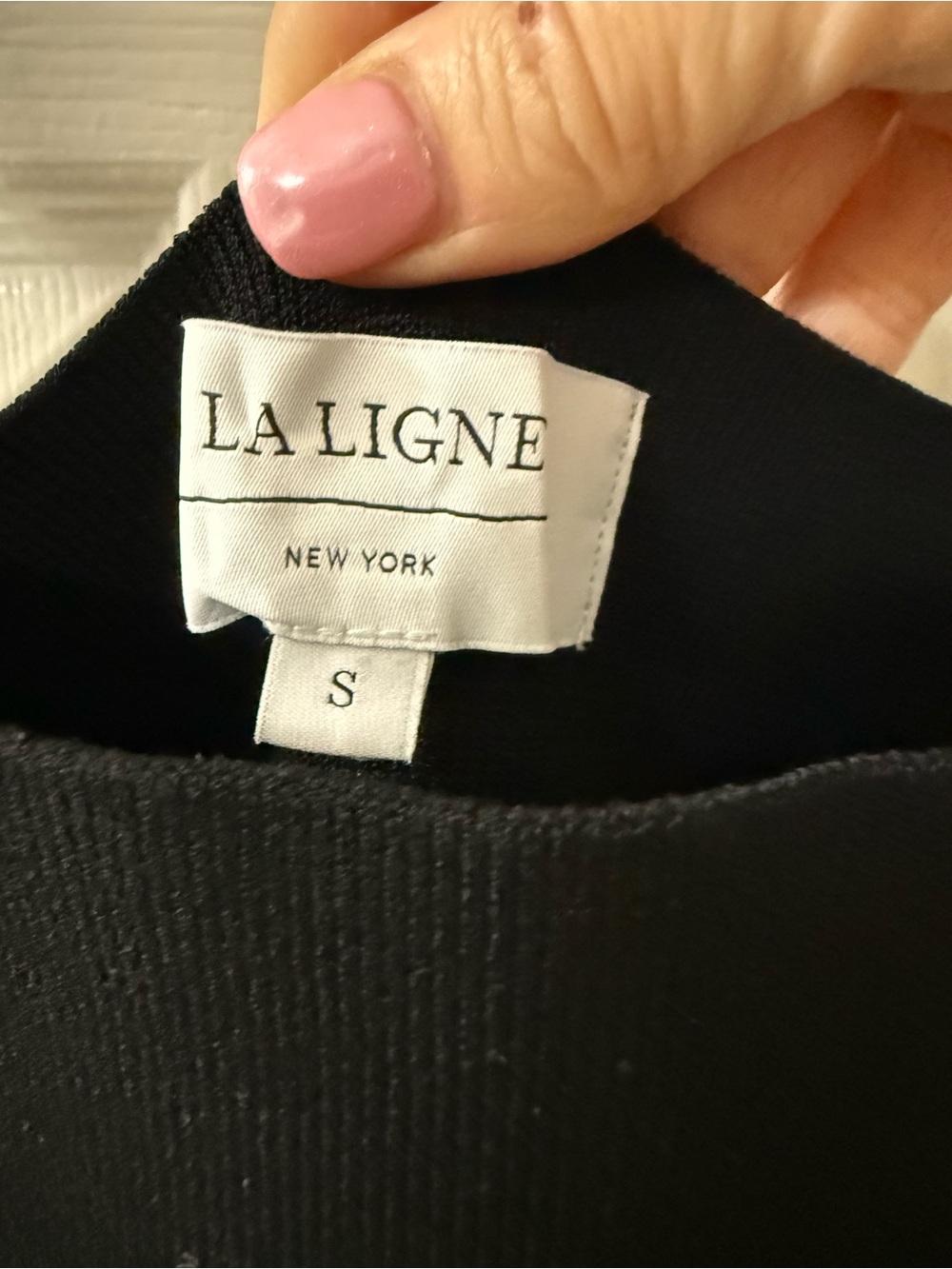 La Ligne Black and White Midi Dress -Small - Picture 13 of 14